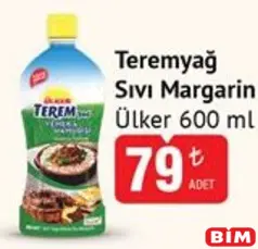 TEREMYAĞ SIVI MARGARİN 600 ML fiyat ve kampanya bilgisi